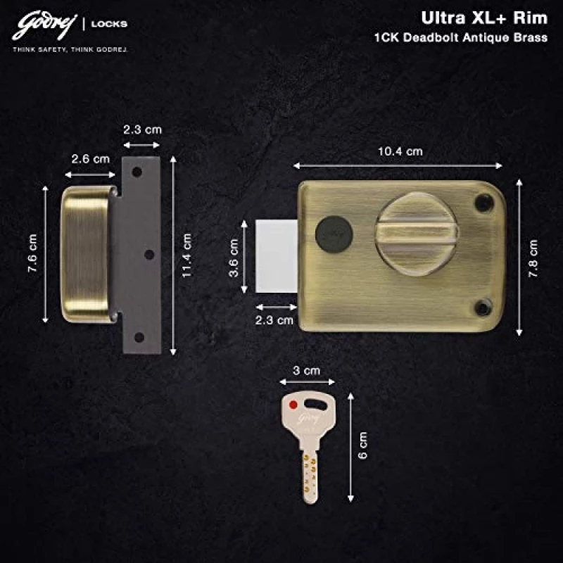Godrej Rim Dead Blot Lock 1ck AB 2341