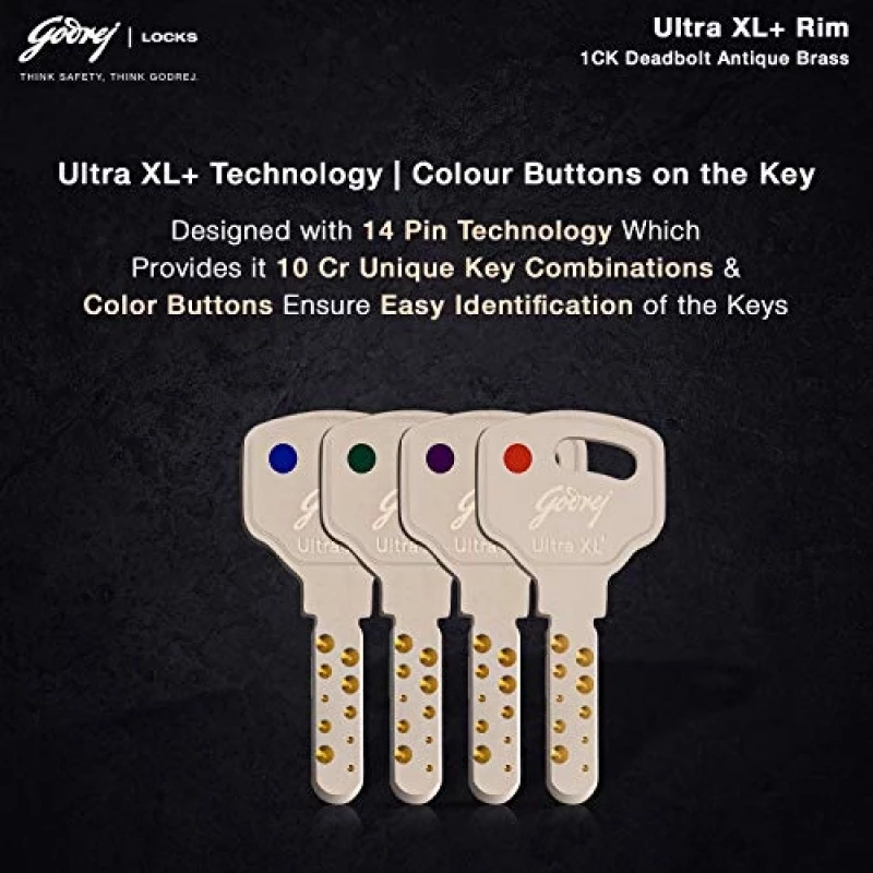Godrej Rim Dead Blot Lock 1ck AB 2341