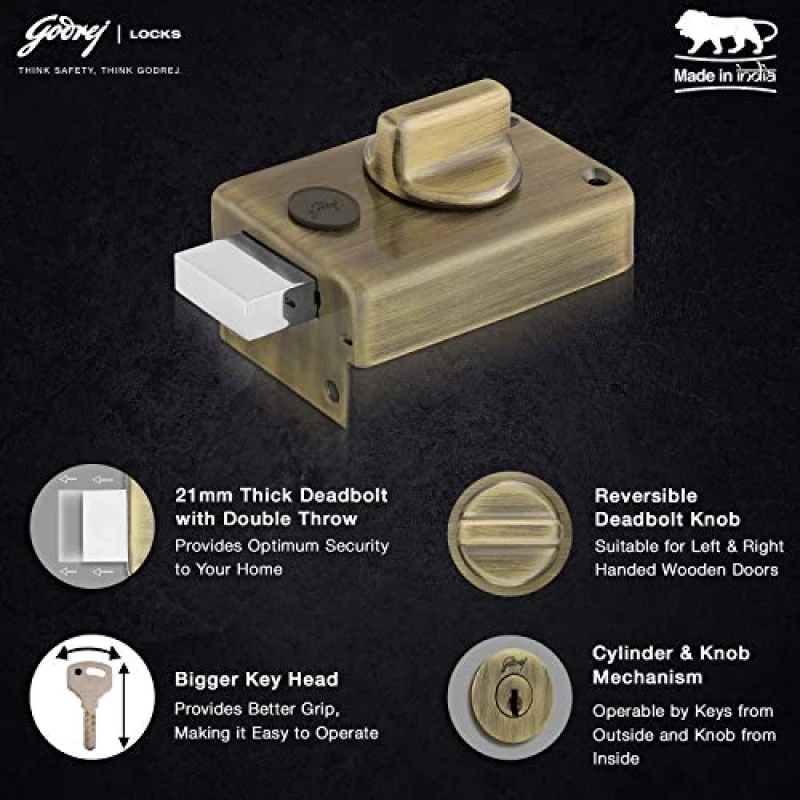 Godrej Rim Dead Blot Lock 1ck AB 2341