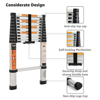 Single Telescopic Ladder 11 steps (10.5ft)