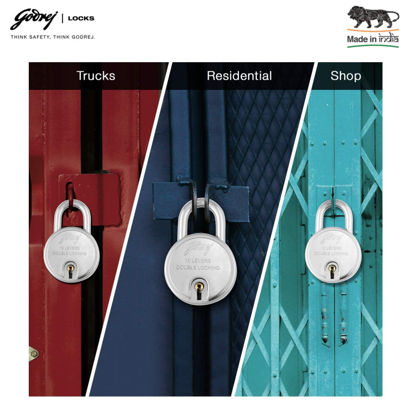 Godrej Round Padlock 10Lvr 8150