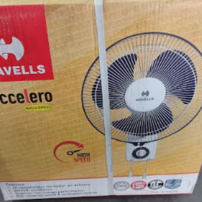 ACCELERO WALL FAN RED 12inch(HAVELLS)