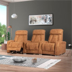 BEVERLLY HOME THEATER SET (Includes 3 electric recliners)