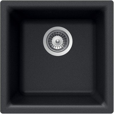QUARTZ SINK - BLACK - 24X18