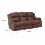 BLAKE RECLINER SOFA (3RR+1R+1R) (Fabric)