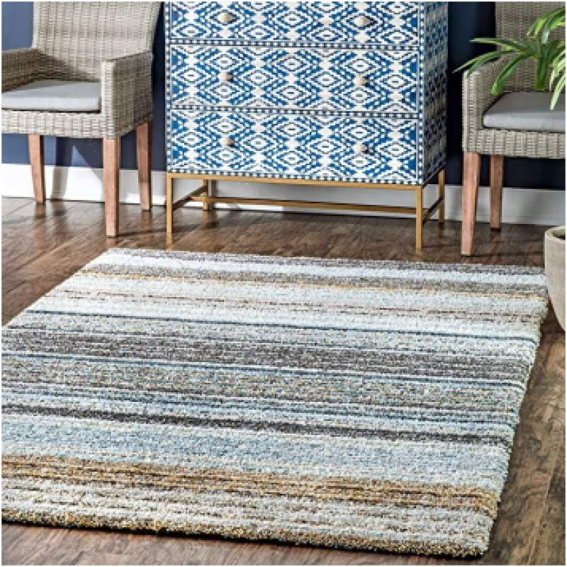 SHAGGY MULTI COLOUR MICROFIBER RUGS