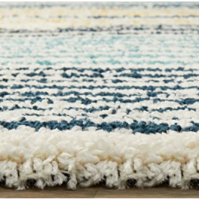 SHAGGY GREEM and BROWN COLOUR MICROFIBER RUGS