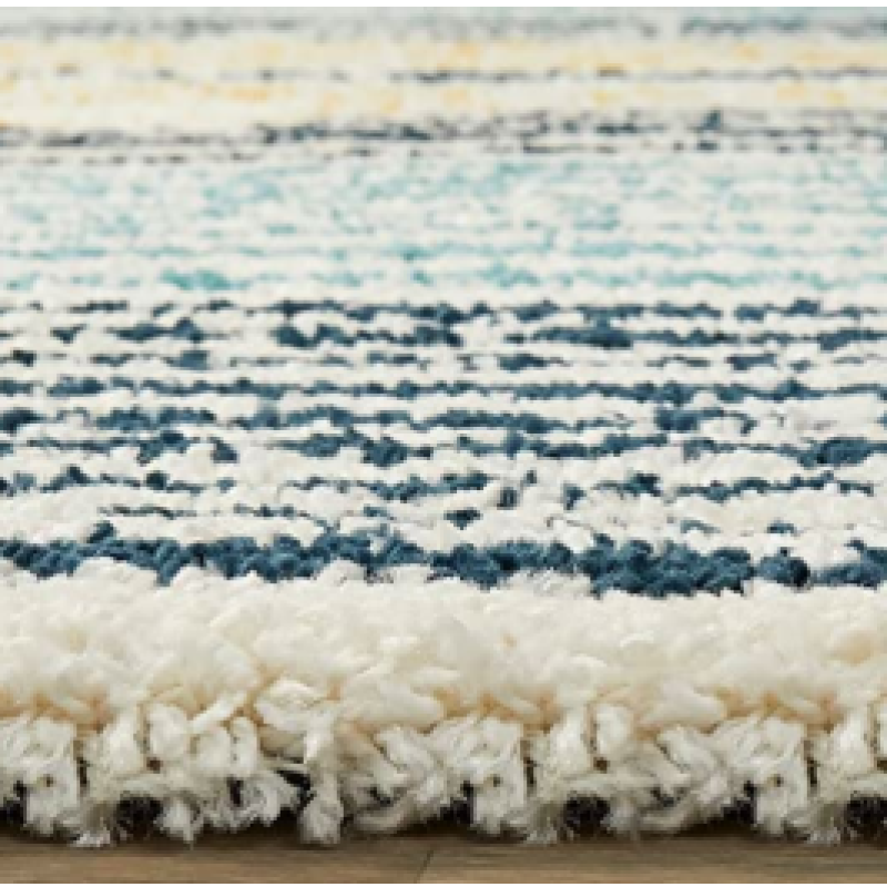 SHAGGY GREEM and BROWN COLOUR MICROFIBER RUGS