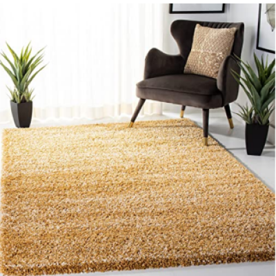 SHAGGY BROWN COLOUR MICROFIBER RUGS