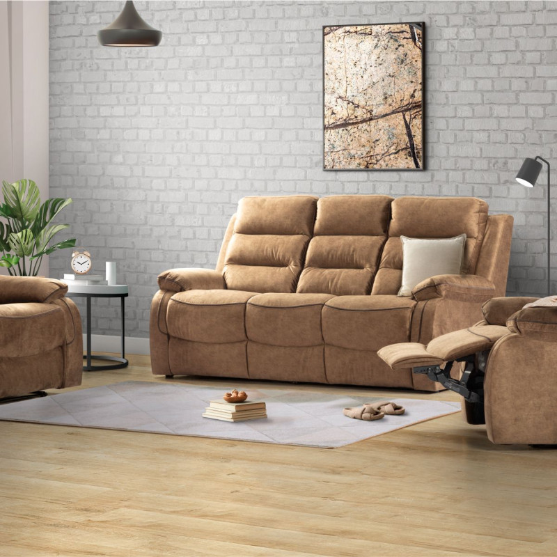 ELIZA RECLINER SOFA (FABRIC)
