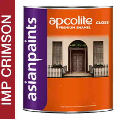 ASIAN PAINTS APCOLITE PREMIUM GLOSS ENAMEL- SHADES 1L (Imperial Crimson)