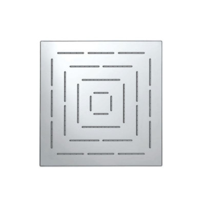 JAQUAR SQUARE SHAPE SINGLE FLOW MAZE OVERHEAD SHOWER - CHROME