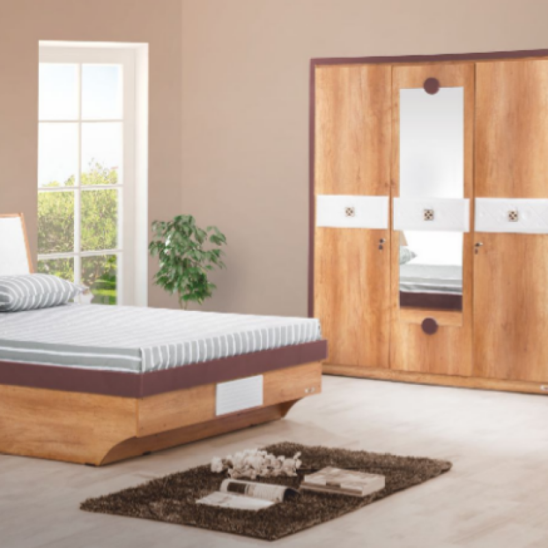 OSCAR BEDROOM SET With KING SIZE HYDRAULIC BED