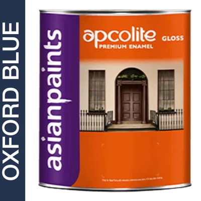 ASIAN PAINTS APCOLITE PREMIUM GLOSS ENAMEL- SHADES 10L (Oxford Blue)