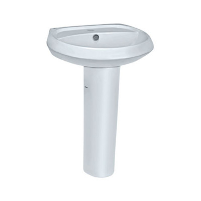 WALL HUNG BASIN WITH FULL PEDESTAL SLS-WHT-6301