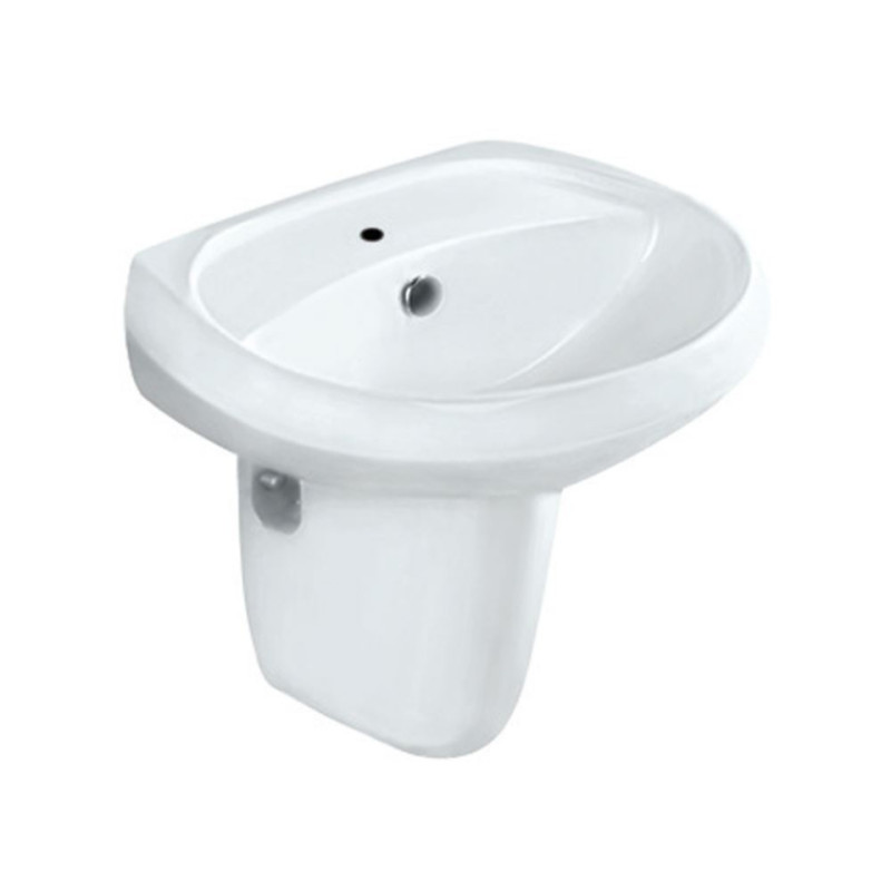 JAQUAR Wall Hung Basin with Fixing Accessories Size: 575 x 465 x 200mm