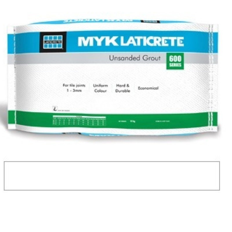 MYK LATICRETE 644 UNSANDED GROUT BRIGHT WHITE 1KG