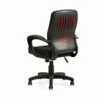 LOW BACK CHAIR OCL 020 (BLACK &amp; MAROON)