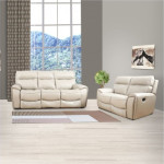 VOUGHAN RECLINER SOFA (3RRE+2RE) (INCLUDES 4 ELECTRIC RECLINERS) (GENUINE LEATHER)