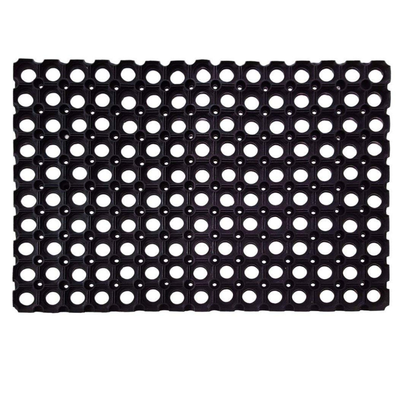 Bathroom Holo Rubber Door mat (Black)