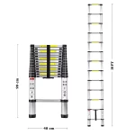 Single Telescopic Ladder 14 steps (18ft)