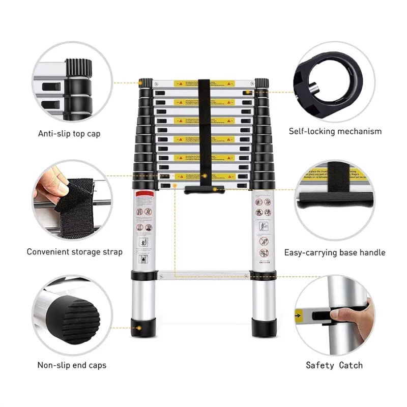 Single Telescopic Ladder 14 steps (18ft)