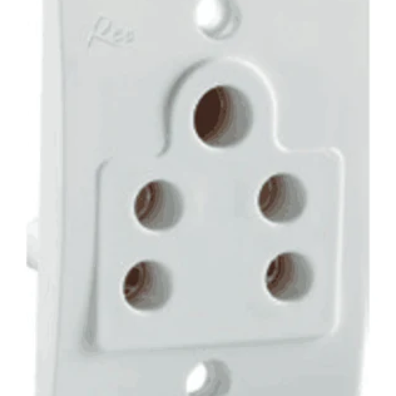 2 IN 1 SOCKET 6A. REO (HAVELLS) 5pin