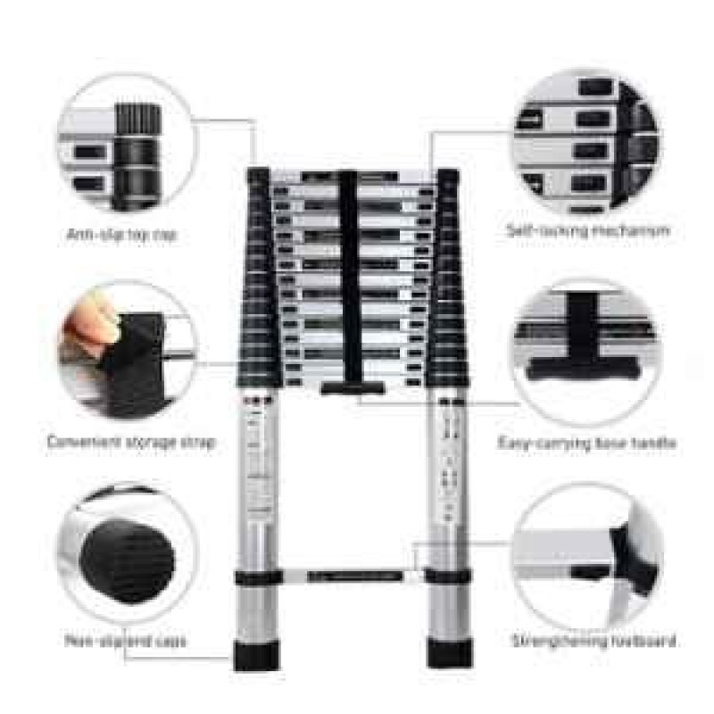 Single Telescopic Ladder 16 steps (20.5ft)