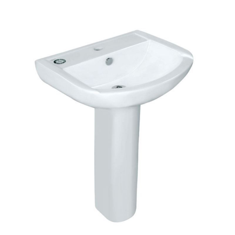 JAQUAR WALL HUNG BASIN WITH FULL PEDESTAL