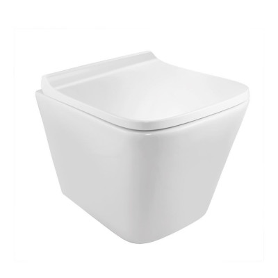 Jaquar Rimless, Blind Installation Wall Hung WC With UF Soft Close Slim Seat Cover