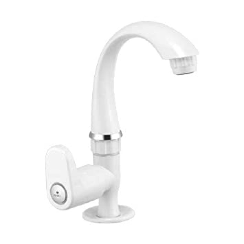 SAFFRON MINI SINK COCK WITH FLANGE R/N