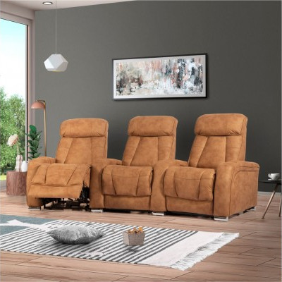 BEVERLLY HOME THEATER SET (Includes 3 electric recliners)