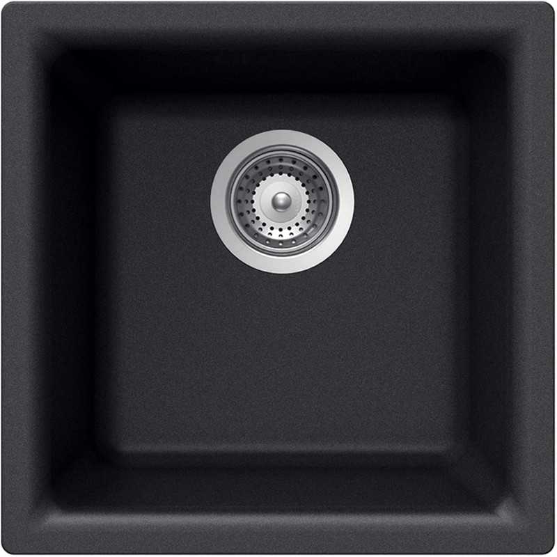 QUARTZ SINK - BLACK -16X18