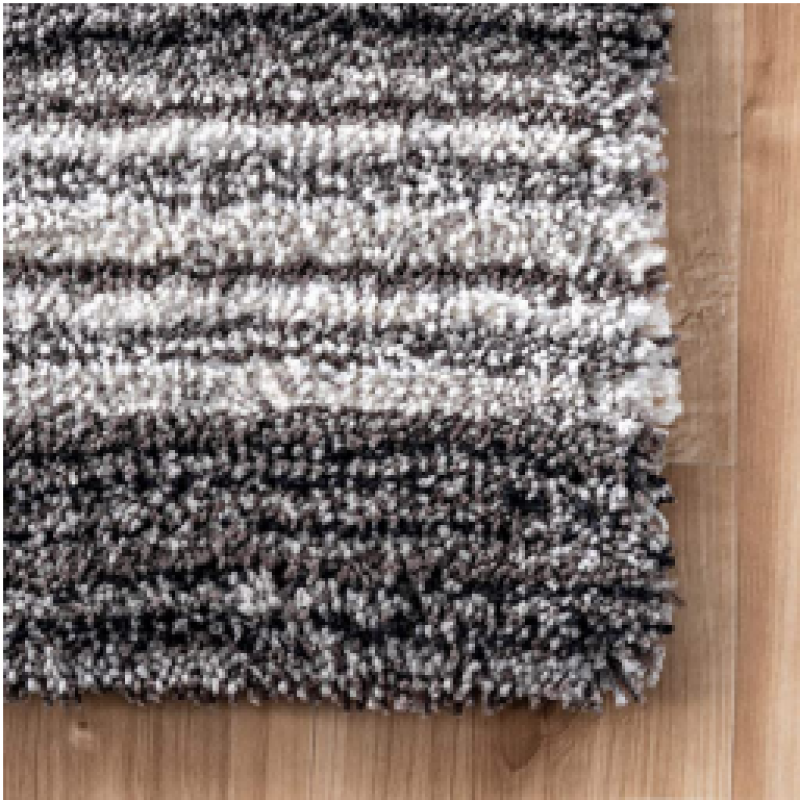 SHAGGY BEIGE &amp; WHITE COLOUR MICROFIBER RUGS