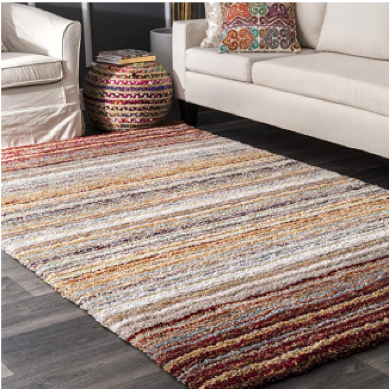 SHAGGY MULTI COLOUR MICROFIBER RUGS