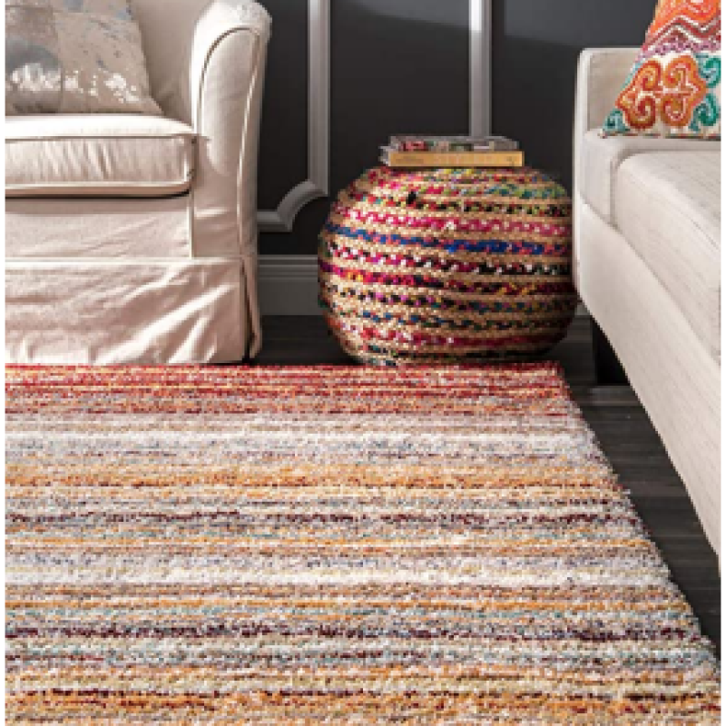 SHAGGY MULTI COLOUR MICROFIBER RUGS