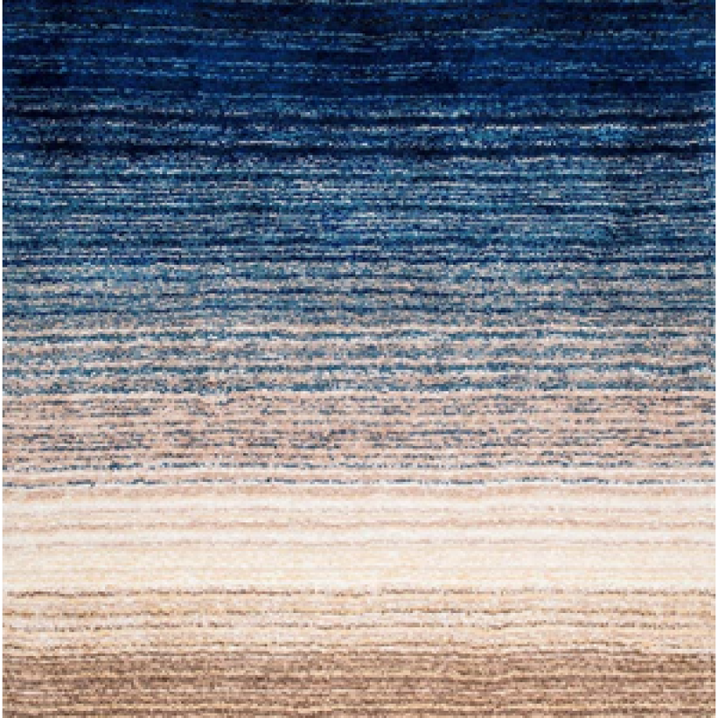 SHAGGY BLUE and LIGHT GREY COLOUR MICROFIBER RUGS