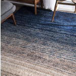 SHAGGY BLUE and LIGHT GREY COLOUR MICROFIBER RUGS