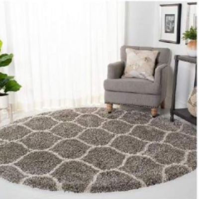 SHAGGY LIGHT GREY COLOUR MICROFIBER RUGS