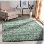 SHAGGY LIGHT GREEN COLOUR MICROFIBER RUGS
