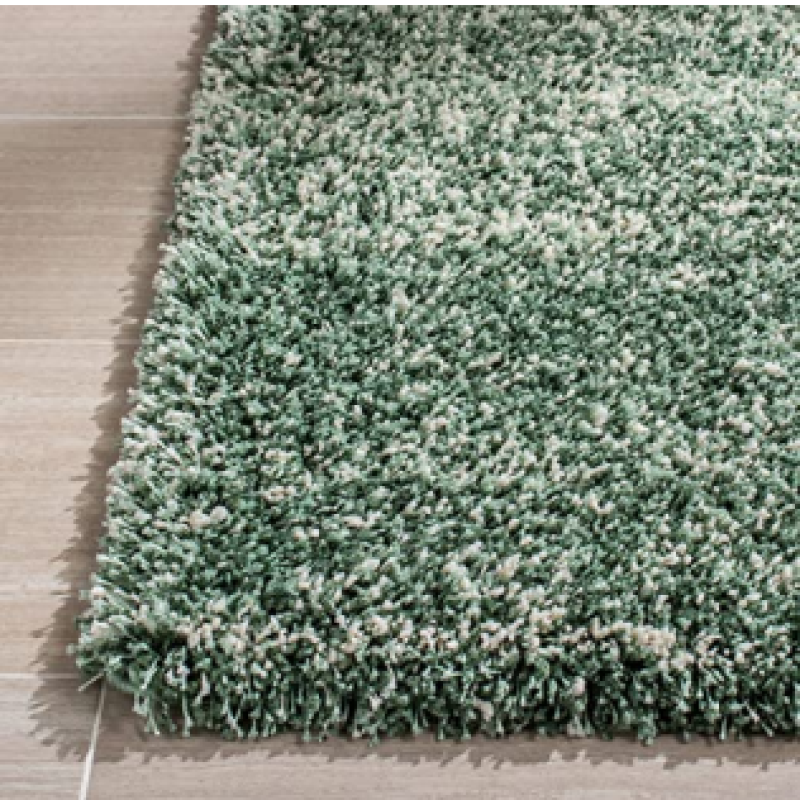 SHAGGY LIGHT GREEN COLOUR MICROFIBER RUGS