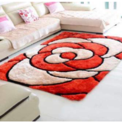 SHAGGY RED COLOUR MICROFIBER RUGS