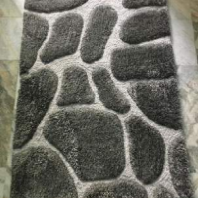 SHAGGY BEIGE and WHITE COLOUR MICROFIBER RUGS