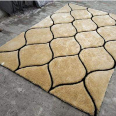 SHAGGY GOLDEN COLOUR MICROFIBER RUGS