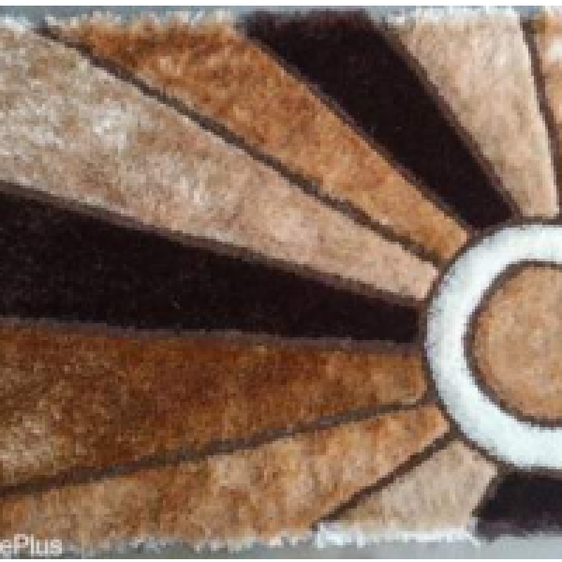SHAGGY BROWN and BLACK COLOUR MICROFIBER RUGS