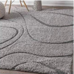 SHAGGY LIGHT GREY COLOUR MICROFIBER RUGS