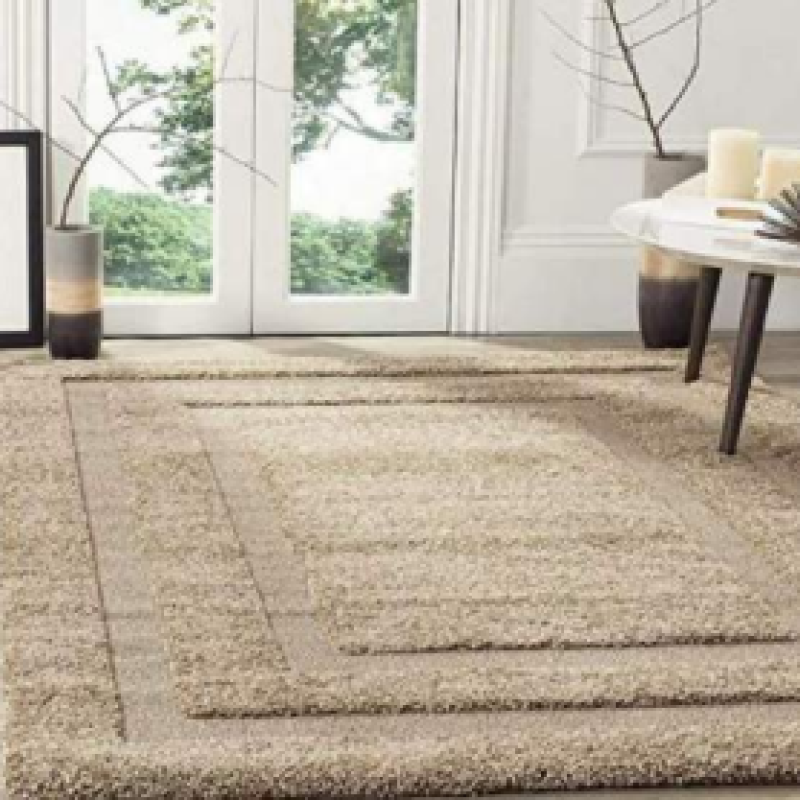 SHAGGY GREY COLOUR MICROFIBER RUGS