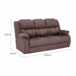 LEENA RECLINER SOFA (3+1R+1R) (Fabric)