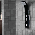 JAQUAR GLASSY- BLACK SHOWER PANEL