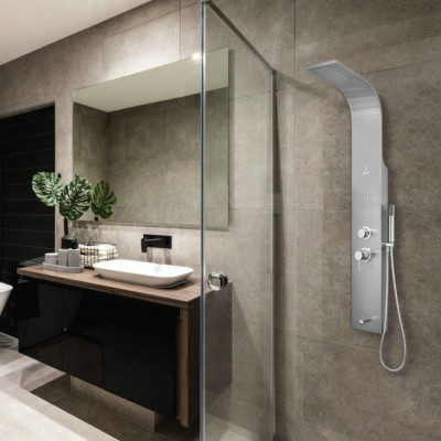 JAQUAR JAQ BRUSHED STAINLESS STEEL (Shower Panels)